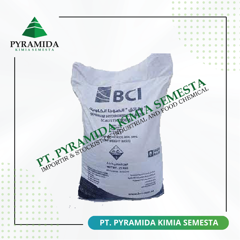 Product - CAUSTIC SODA FLAKES - ARAB SAUDI - PT. Pyramida Kimia Semesta - PT. Pancasakti Group